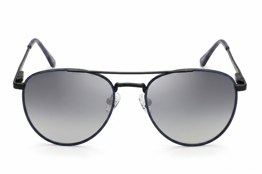 Fastrack Unisex Aviator Sunglasses, Black Lens, Polarised and UV protected, M277GR3PV