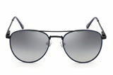 Fastrack Unisex Aviator Sunglasses, Black Lens, Polarised and UV protected, M277GR3PV