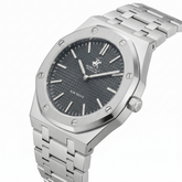 Beverly Hills Polo Club Men's Quartz Watch Dark Grey Dial with Silver Stainless Steel, BP3825X.392