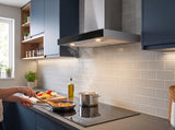 Zen Flat Chimney Hood With Digital Touch Panel ,60cm,Stainless Steel, ZTHC60