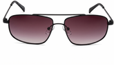 Fastrack Unisex Rectangular Sunglasses, Brown Lens, UV protected, M261BK1