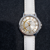 Casio, Women's Watch Analog,White Dial White Leather band, LTP-E121L-7ADF product image