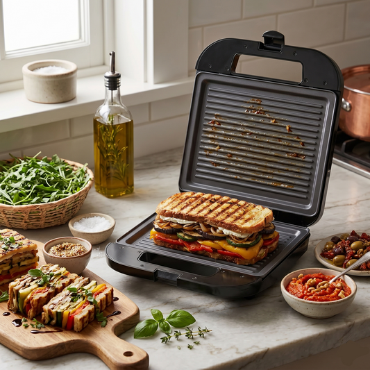 Zen 4 Slice Grill Sandwich Maker-1400W, ZSM400G Zen Home & Garden > Kitchen & Dining > Kitchen Appliances > Toasters & Grills > Sandwich Makers ZSM400G