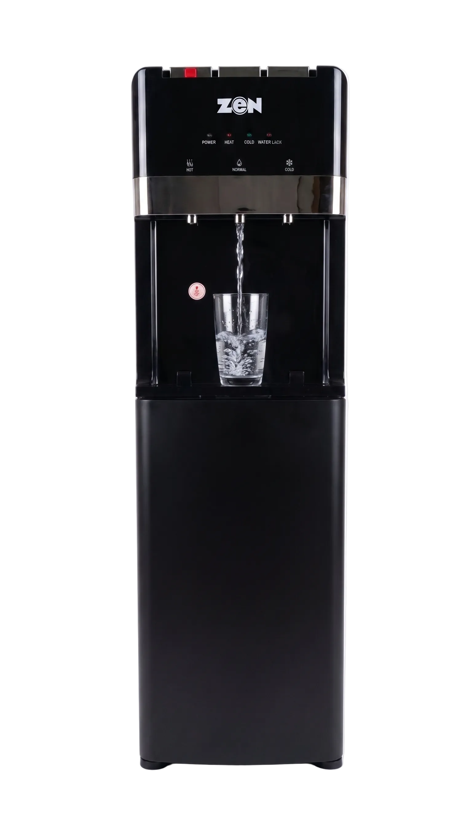 Zen 3 Tap Bottom Load Water Dispenser with Cabinet - Black, ZWB830B