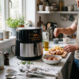Zen Digital Air Fryer 8L 1800W with 3 Accessories , ZAF800D