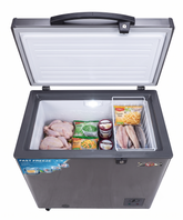 Zen Chest Freezer 140L Silver , ZCFS140