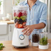 Black+Decker, 400W, Blender with Grinder Mill and Chopper Mill, BX4000