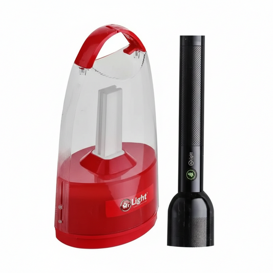 Mr.Light Combo Emergency + Flashlight rechargeable LED lighting for home and outdoor use