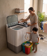 Zen Semi Auto Washing Machine 20Kg, ZWM2075