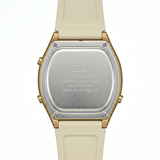 Casio Unisex Digital Watch Cream Dial with Cream Resin Strap, LW-204-9ADF
