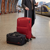 VIP Domina 55cm Soft Trolley Red + Free 52cm Duffle Bag, DOMINA55RD+DF