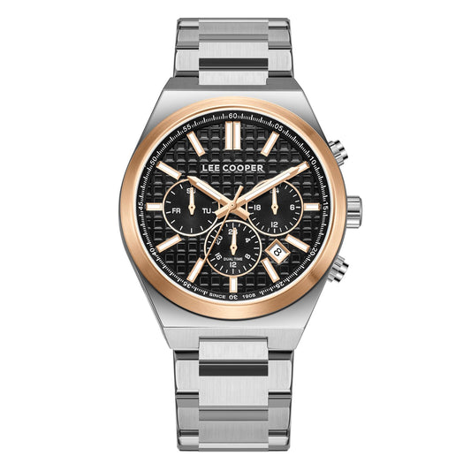 Lee Cooper, Men's, Analog Watch, Black Dial, with Stainless Steel Band, LE-LC08084.550