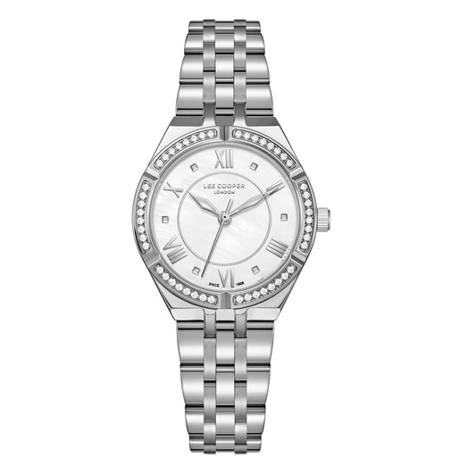 Lee Cooper, Men's, Analog Watch, Silver Dial, with Stainless Steel Band, LE-LC08132.320