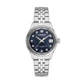 Hanowa Women's Analog Watch Black Dial with Silver Stainless Steel Bracelet, HAWLH0002602
