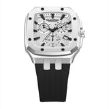 Quantum, Men's, Analog Watch, Silver Dial, with Silicone Band, QU-HNG1033.331