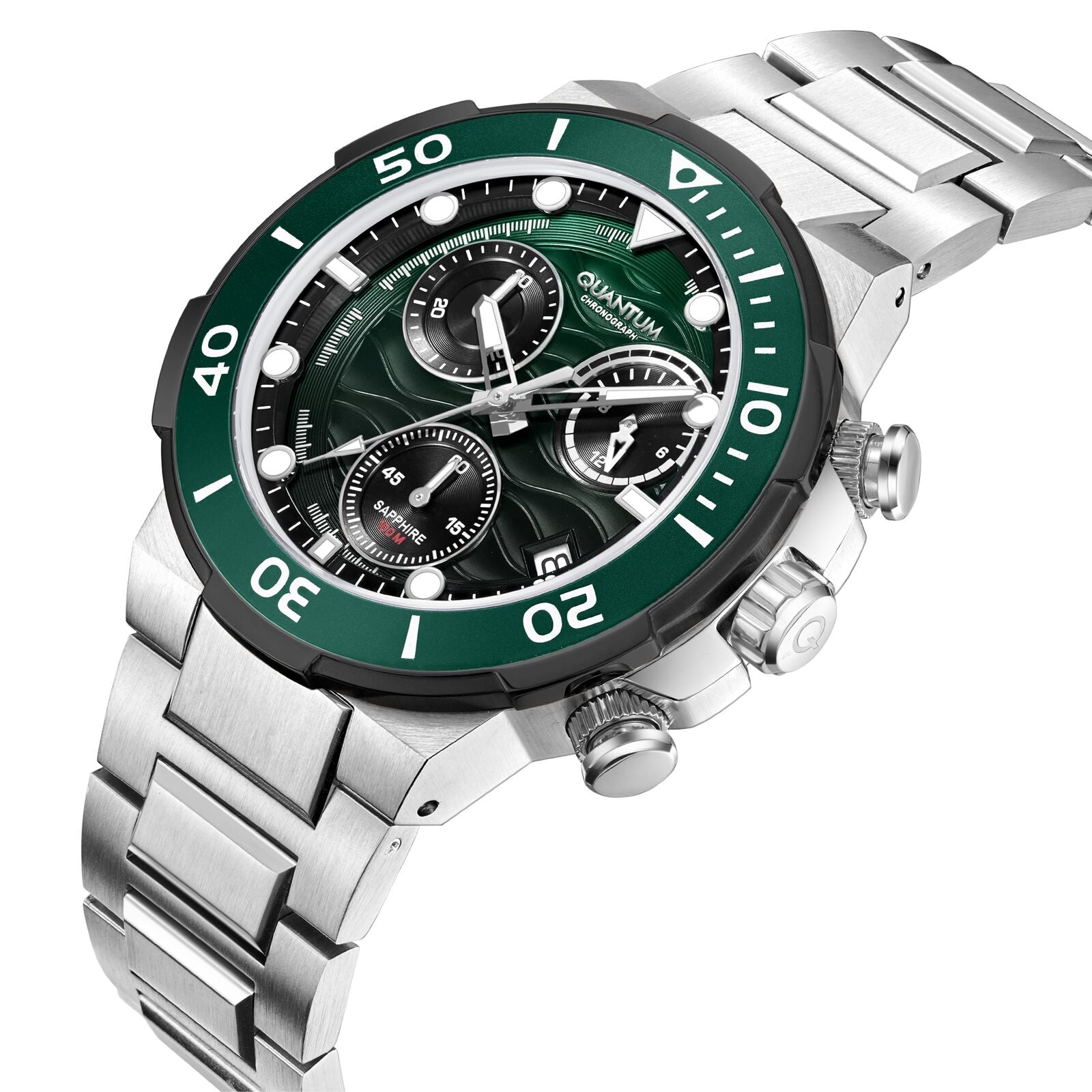 Quantum, Men's, Analog Watch, Silver Dial, with Stainless Steel Band, QU-HNG1150.370