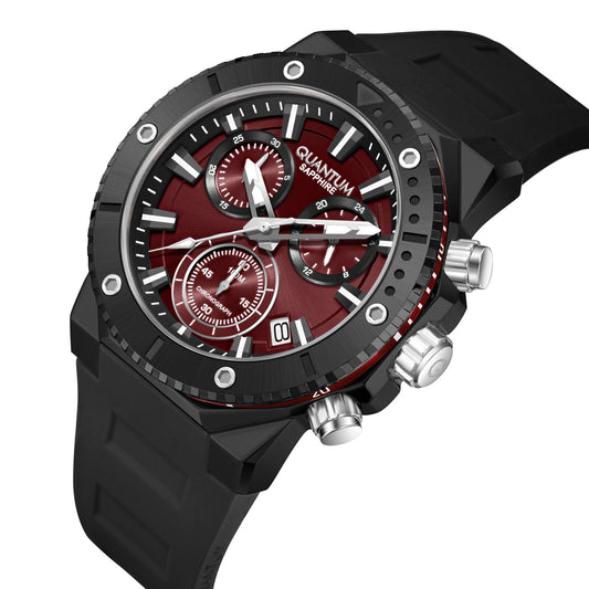 Quantum, Men's, Analog Watch, Black Dial, with Silicone Band, QU-HNG1232.681