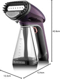 Black+Decker, 1500W Handheld Portable Garment Steamer with Auto Shut-Off, Purple , HST1500