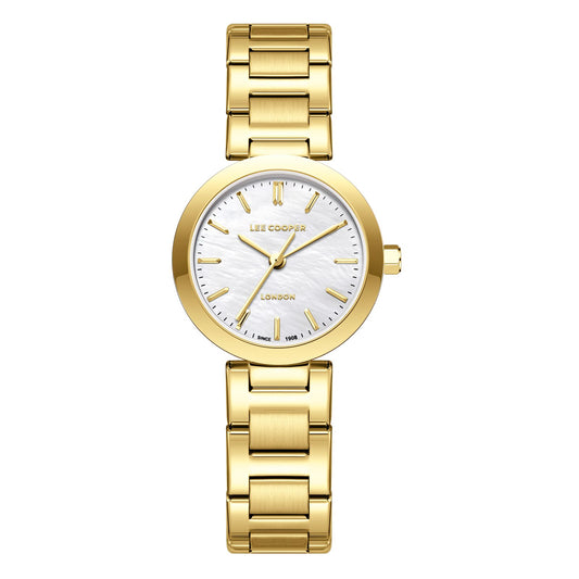 Lee Cooper, Men's, Analog Watch, Gold Dial, with Stainless Steel Band, LE-LC08032.120