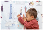 Milk It Baby Hong Kong Play Mat, City Tour Collection 100% TPU Foam Reversible Mat, MI-HONGKONGPM