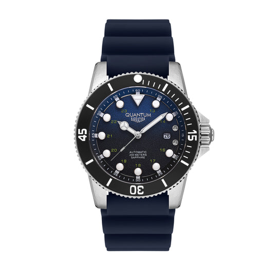 Quantum, Men's, Analog Watch, Blue Dial, with Silicone Band, QU-BAR1115.399