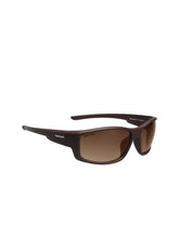 Fastrack P427BR7V Men's Sporty Wraparound Sunglasses Brown Lens
