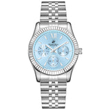 Beverly Hills Polo Club Women's Watch Analog Blue Dial with Silver Stainless Steel Band, BP3169C.300