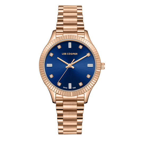 Lee Cooper, Men's, Analog Watch, Blue Dial, with Stainless Steel Band, LE-LC08079.490