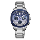 Beverly Hills Polo Club Men's Watch Analog Blue Gradient Dial with Silver Stainless Steel Band, BP3212X.391