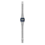Casio Women's Watch Digital, Blue Dial Silver Stainless Steel Strap, LA670WA-2DF
