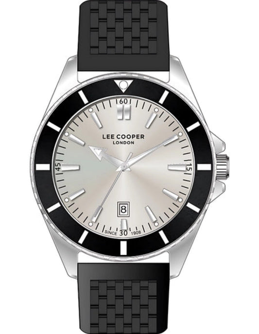 Lee Cooper, Men's, Analog Watch, Black Dial, with Silicone Band, LE-LC07361.361