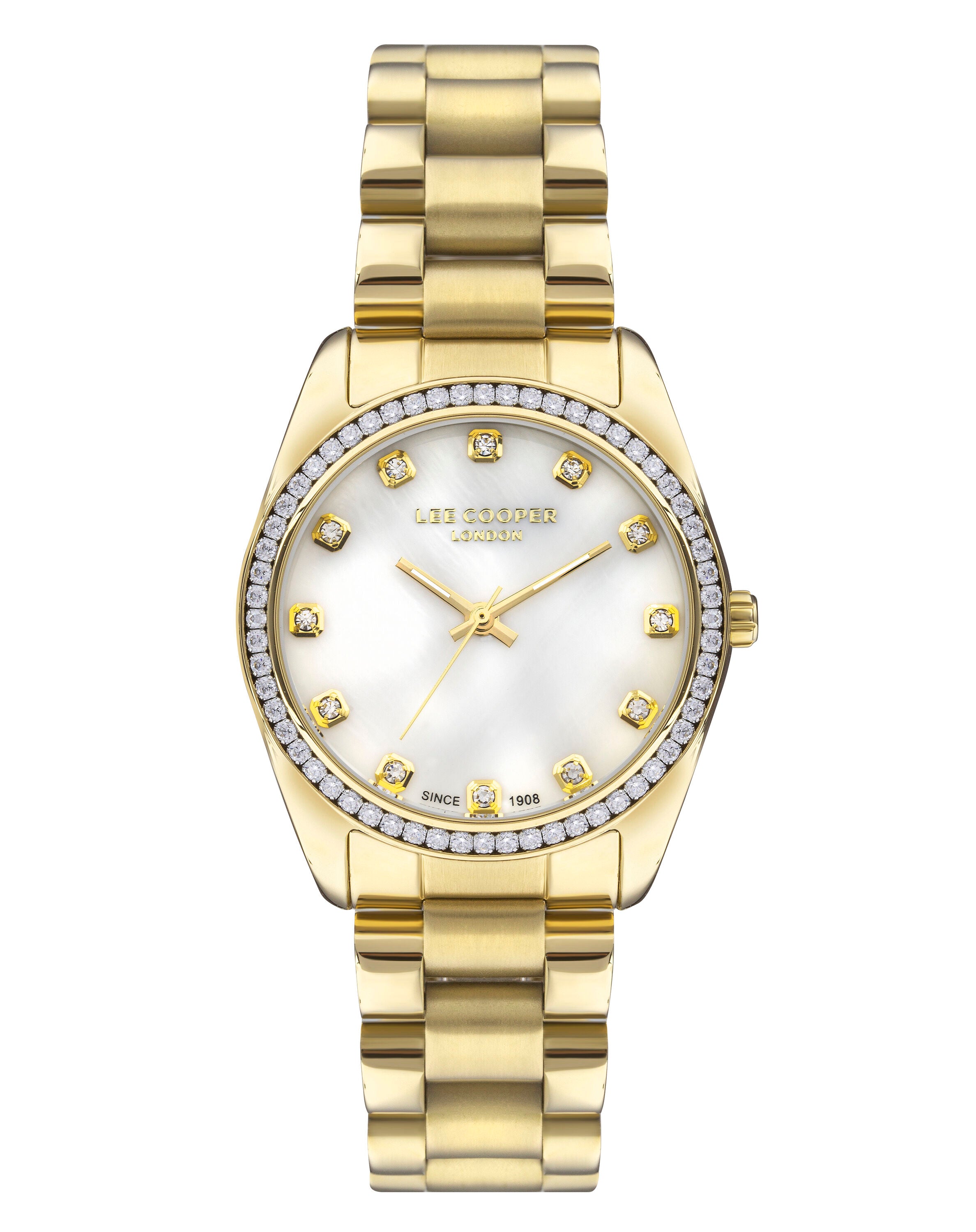 Lee Cooper, Men's, Analog Watch, Gold Dial, LE-LC07478.120