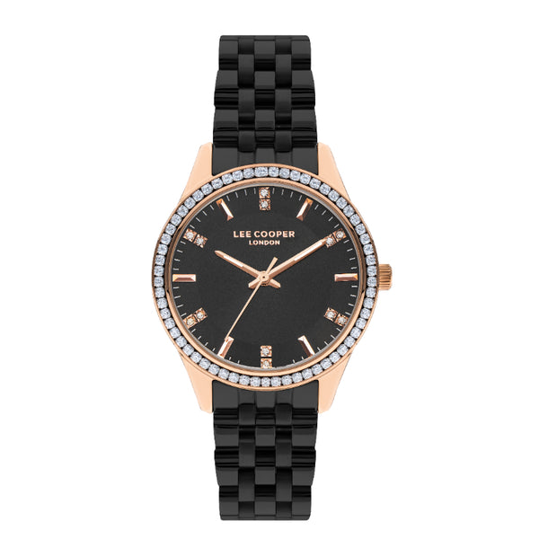 Lee Cooper LE-LC07826.450 black dial women watch