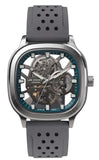 Lee Cooper Men's Analog Watch with Grey Dial and Grey Silicone Band, LC07973.366