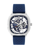 Lee Cooper men analog watch, blue dial with silicone band, model LE-LC07973.399, Bahrain