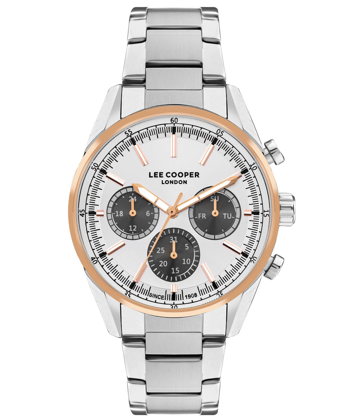 Lee Cooper, Men's, Analog Watch, Silver Dial, LE-LC07986.530