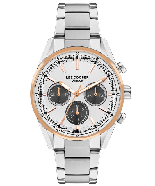 Lee Cooper, Men's, Analog Watch, Silver Dial, LE-LC07986.530