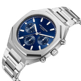 Lee Cooper Men's Multifunction Watch with Dark Blue Dial and Stainless Steel Band, LC08045.390