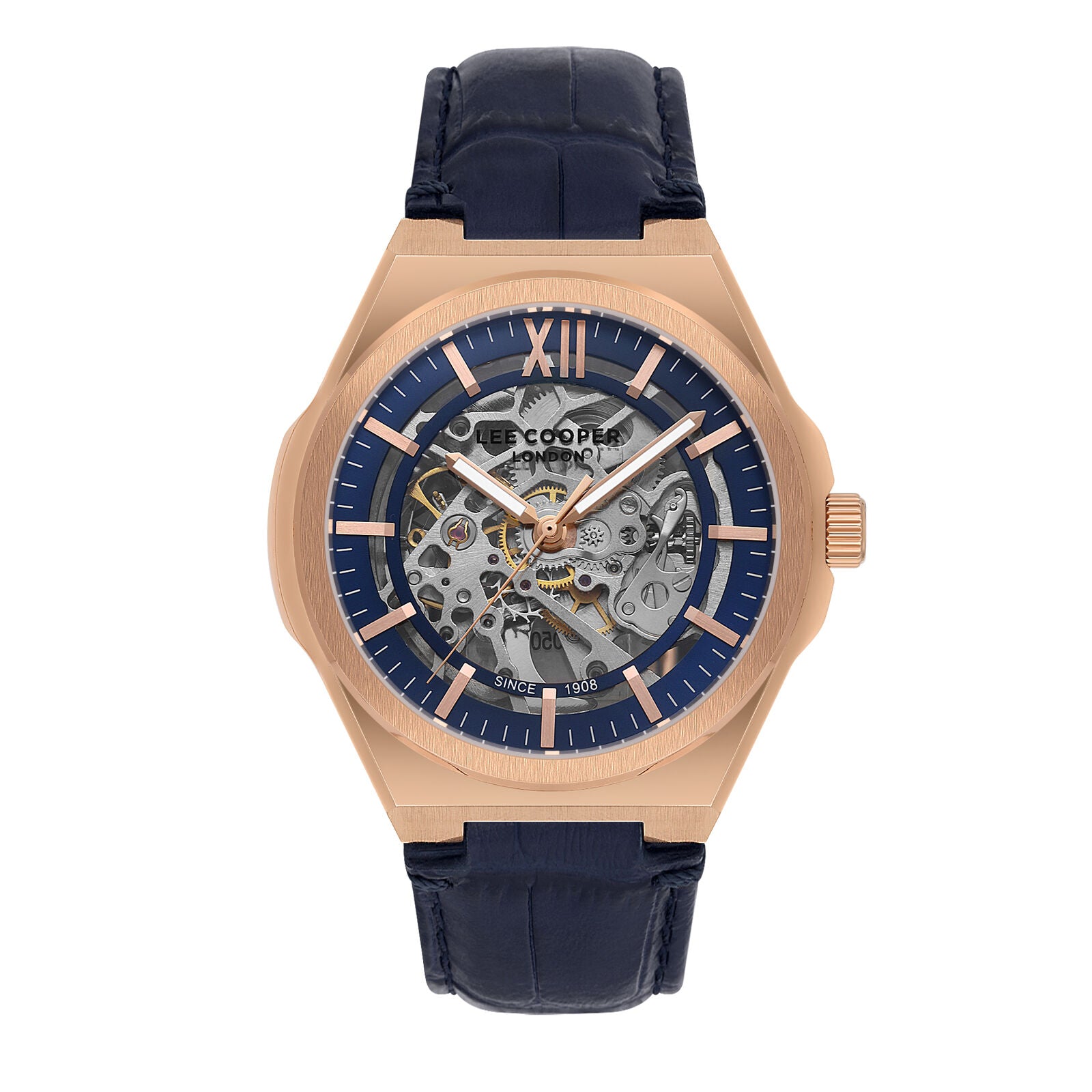 Lee Cooper, Men's, Analog Watch, Blue Dial, with Leather Band, LE-LC08050.499