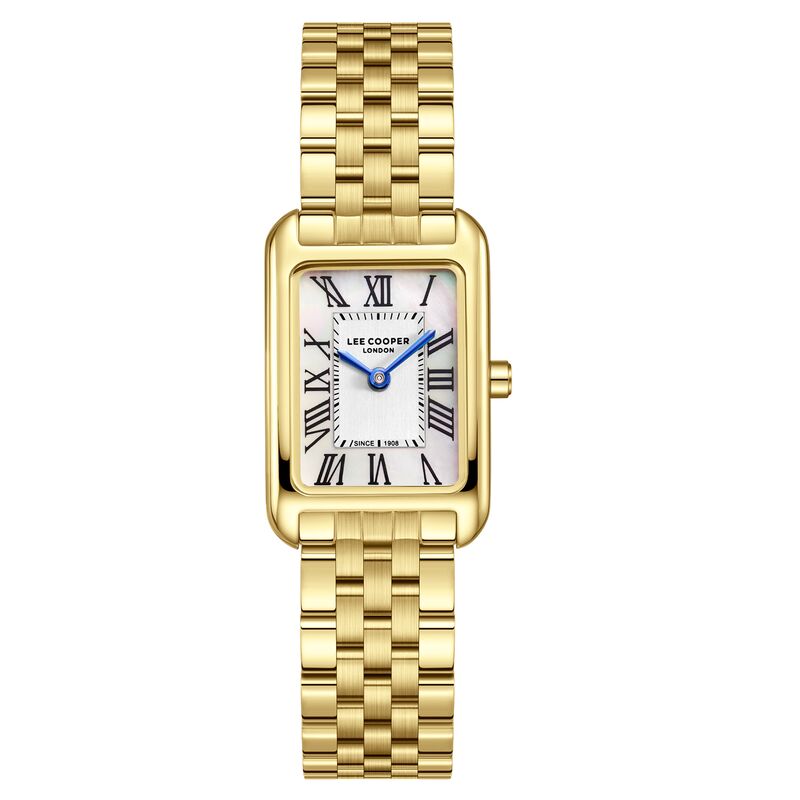 Lee Cooper, Men's, Analog Watch, Gold Dial, with Stainless Steel Band, LE-LC08135.120