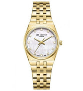 Lee Cooper Women's Analog Watch Mother of Pearl Dial With Gold Metal BandLC08204.120