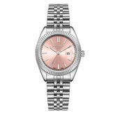 Lee Cooper Women's Analog Watch with Light Pink Dial and Stainless Steel Band, LC08210.301