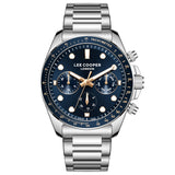 Lee Cooper men analog watch, grey dial with silver metal band, model LE-LC08215.360, Bahrain