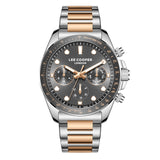 Lee Cooper Men's  Multifunction Watch Grey  Dial With Two Toned Rose Gold And Silver Metal Band,LC08215.560