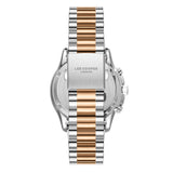 Lee Cooper Men's Multifunction Watch with Gunmetal Dial and Silver/Rose Gold Stainless Steel Band, LC08216.550