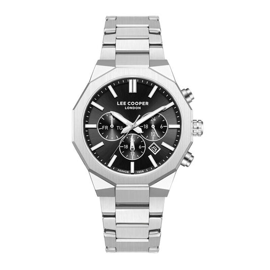 Lee Cooper, Men's, Analog Watch, Black Dial, with Stainless Steel Band, LE-LC08218.350