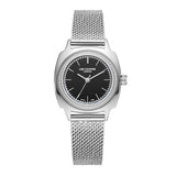 Lee Cooper Women's Analog Watch Gun Dial With Silver Mesh Band,LC08221.360