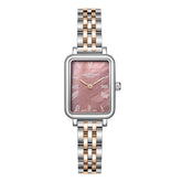 Lee Cooper Women's Analog Watch Dark Brown Dial With Two Toned Rose Gold And Silver Metal Band,LC08232.540