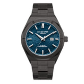 Lee Cooper Men's Analog Watch Dark Blue Dial With Gun Metal BandLC08234.090
