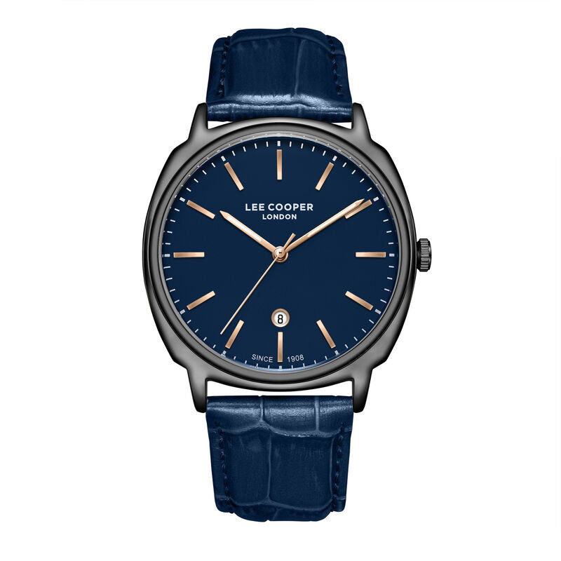 Lee Cooper, Men's, Analog Watch, Blue Dial, with Leather Band, LE-LC08248.099